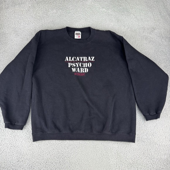 Pro Player Other - VTG Alcatraz Sweatshirt‎ Crewneck Men XL Tultex USA  Psycho Ward Outpatient